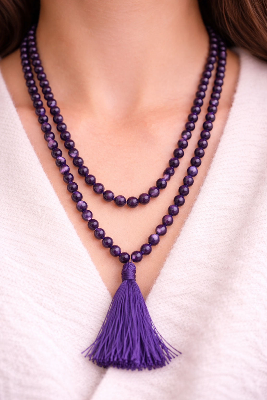 Amethyst 108 Beads Mala