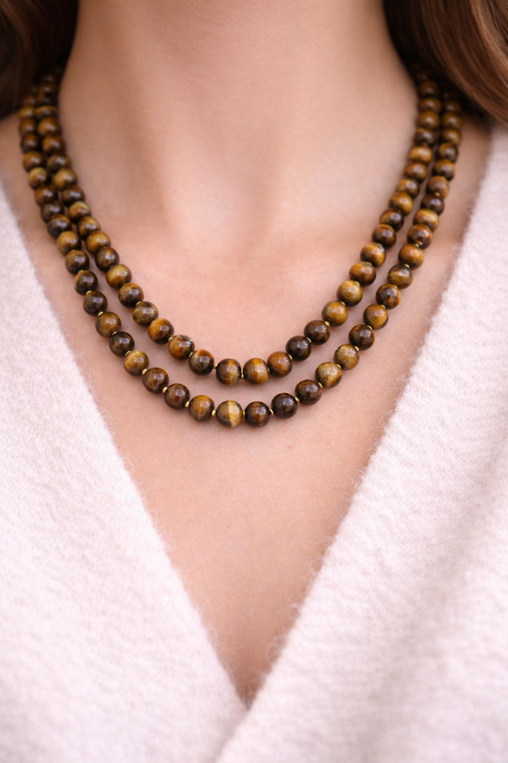 Tiger Eye Mala with Lock