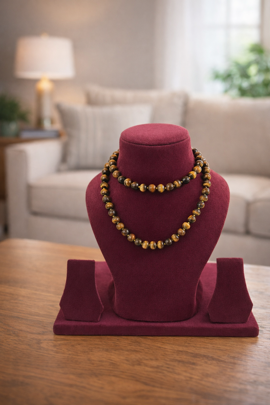 Tiger Eye Mala with Lock