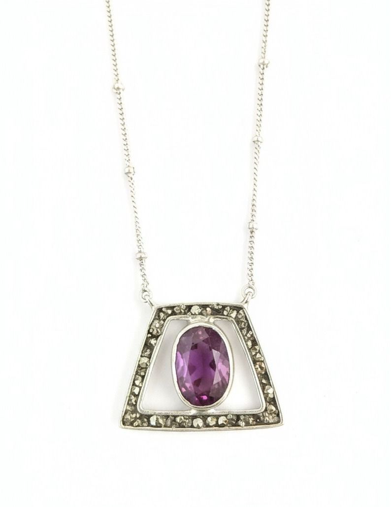 Ruby Pyrite Pendant (925 Silver)