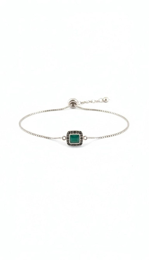 G. Onyx Pyrite Bracelet (925 Silver)